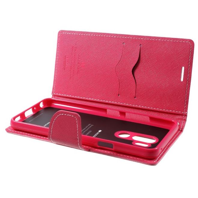 Goospery - LG G7 ThinQ Hülle - Handy Bookcover - Fancy Diary Series - rosa/pink