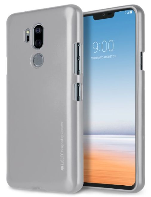Goospery - Handy Hülle für LG G7 ThinQ - TPU Soft Case - i Jelly Metal Series - grau