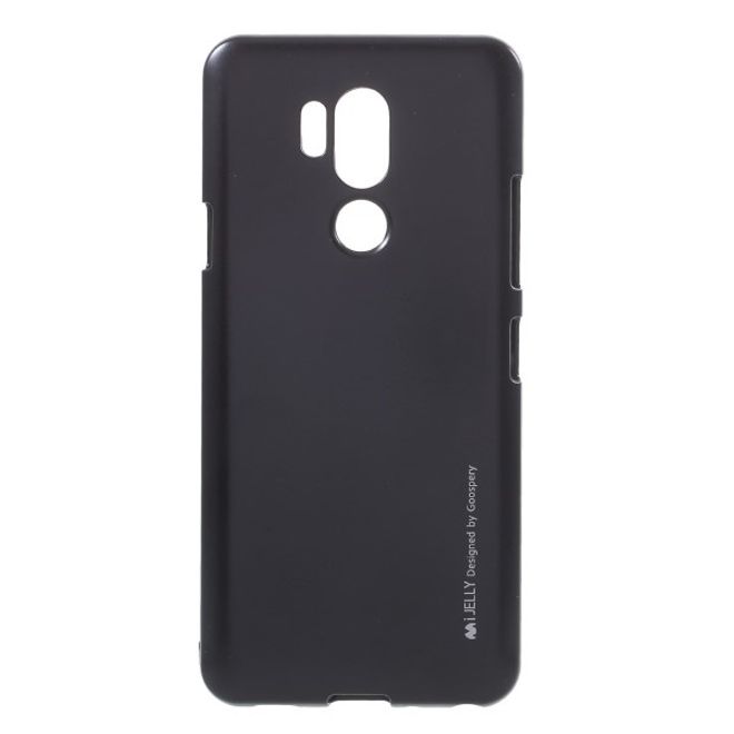 Goospery - Handy Hülle für LG G7 ThinQ - TPU Soft Case - i Jelly Metal Series - schwarz