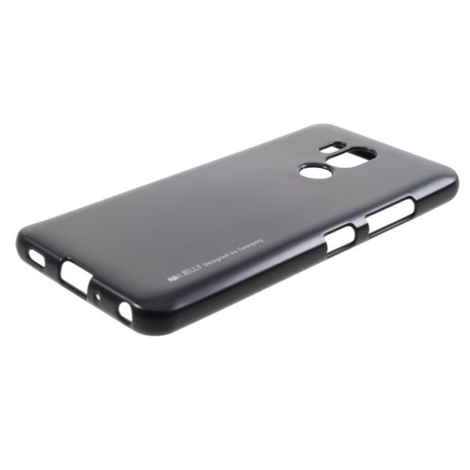 Goospery - Handy Hülle für LG G7 ThinQ - TPU Soft Case - i Jelly Metal Series - schwarz