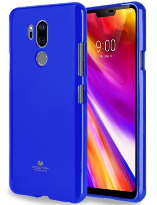 Goospery - LG G7 ThinQ Handy Hülle - TPU Soft Case - Pearl Jelly Series - navy