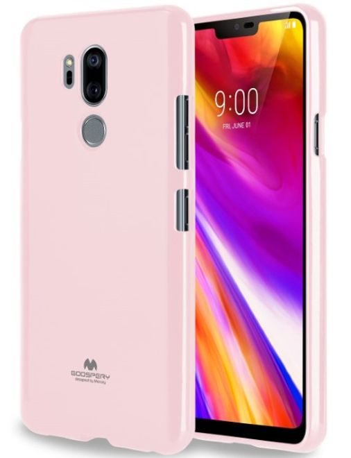 Goospery - LG G7 ThinQ Handy Hülle - TPU Soft Case - Pearl Jelly Series - pink