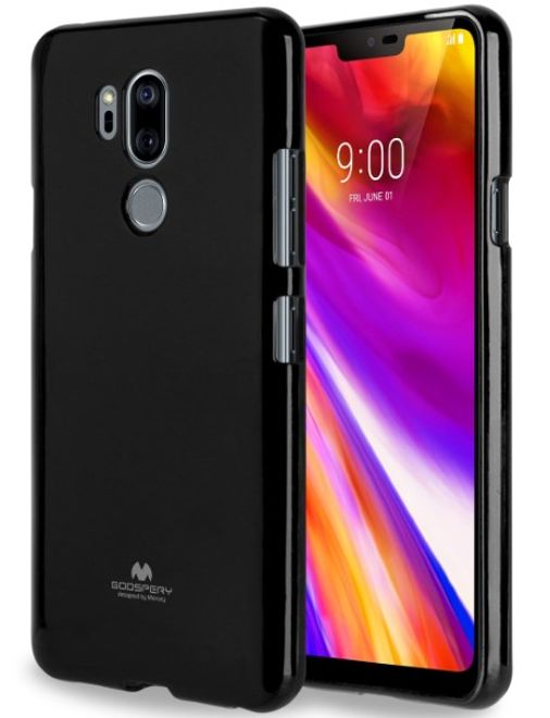 Goospery - LG G7 ThinQ Handy Hülle - TPU Soft Case - Pearl Jelly Series - schwarz