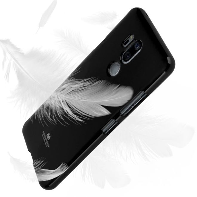 Goospery - LG G7 ThinQ Handy Hülle - TPU Soft Case - Pearl Jelly Series - schwarz