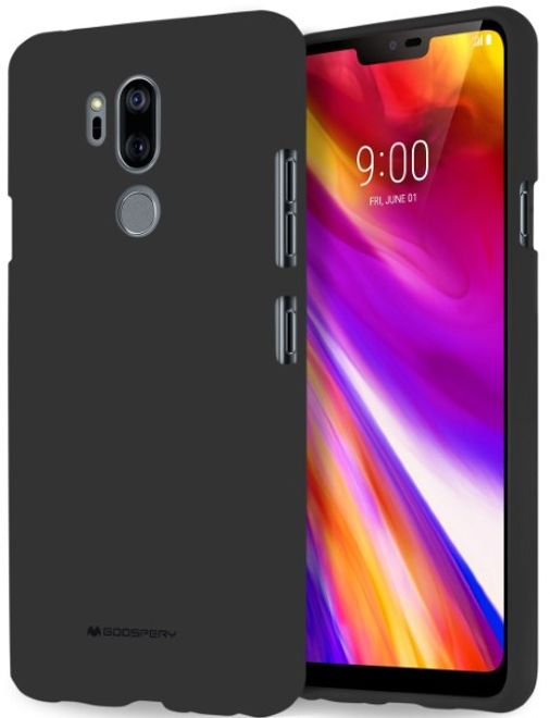 Goospery - LG G7 ThinQ Handy Cover - TPU Soft Case - SF Jelly Series - schwarz