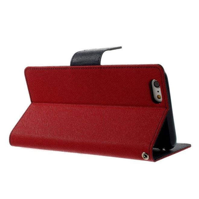 Goospery - Sony Xperia XZ2 Hülle - Handy Bookcover - Fancy Diary Series - rot/navy