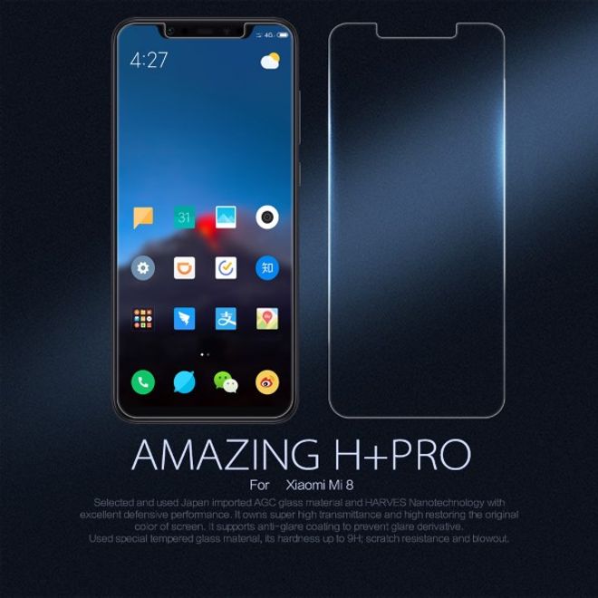 Nillkin - Xiaomi Mi 8 Schutzfolie 0,2 mm - Folie aus gehärtetem Glas - H+ PRO Series