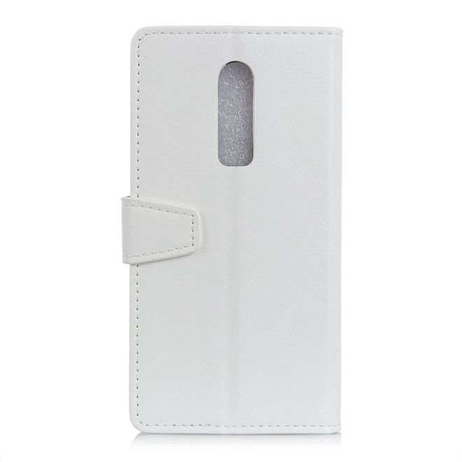 OnePlus 6 Handyhülle - Crazy Horse II Leder Series Case - weiss