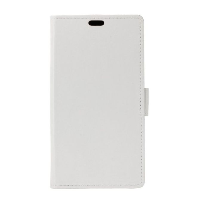 Xiaomi Redmi 4A Handyhülle - Crazy Horse Leder Bookcover Series - weiss