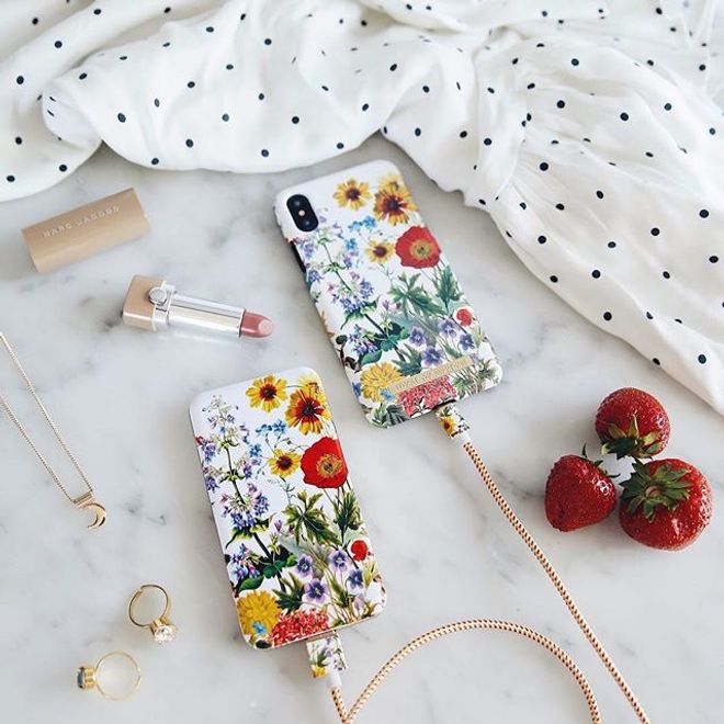 iDeal of Sweden - Coque pour iPhone XS/X - Coque imprimée - Prairie fleurie