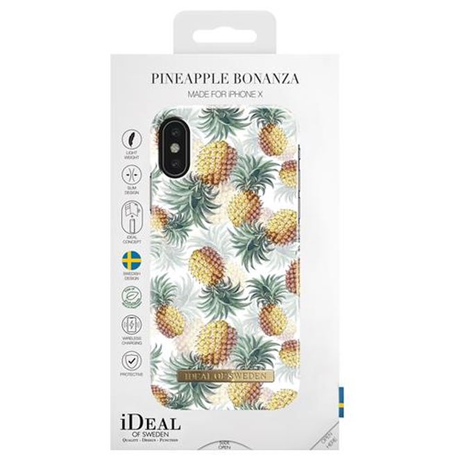 iDeal of Sweden - iPhone XS / X Hülle - Printed Case - Pineapple Bonanza