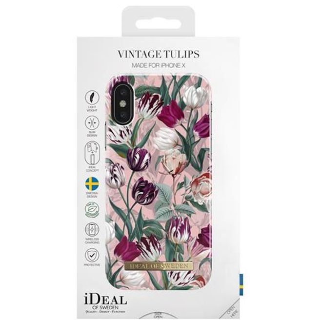 iDeal of Sweden - iPhone XS / X Hülle - Printed Case - Vintage Tulips