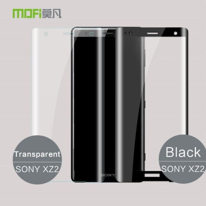 Mofi - Sony Xperia XZ2 Schutzglas Displayschutz - 3D Curved Panzer Glas - schwarz