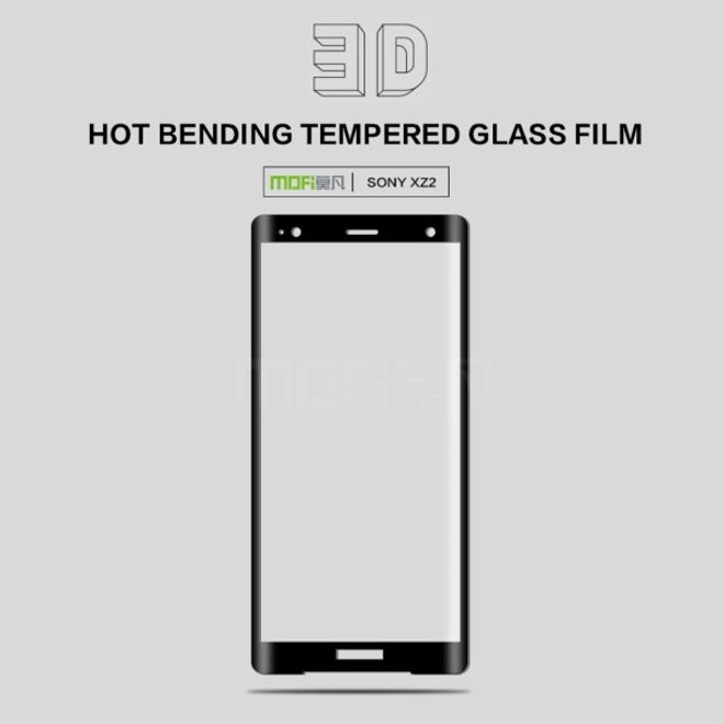 Mofi - Sony Xperia XZ2 Schutzglas Displayschutz - 3D Curved Panzer Glas - schwarz