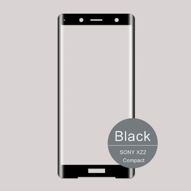 Mofi - Sony Xperia XZ2 Compact Schutzglas Displayschutz - 3D Curved Panzer Glas - schwarz