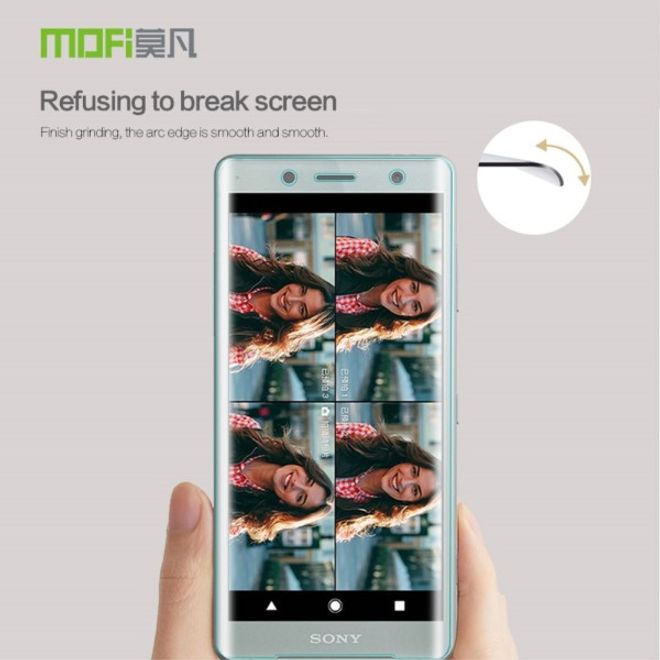 Mofi - Sony Xperia XZ2 Compact Schutzglas Displayschutz - 3D Curved Panzer Glas - transparent