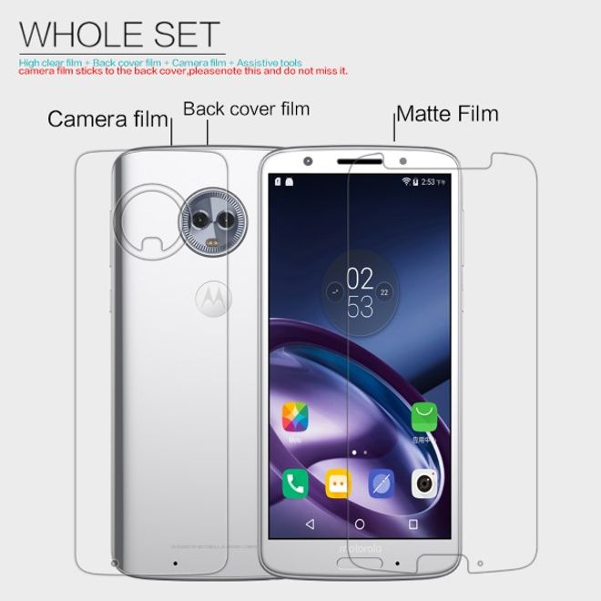 Nillkin - Motorola Moto G6 Display Schutzfolie - Matt Anti-Glare - Matte Whole Set Series