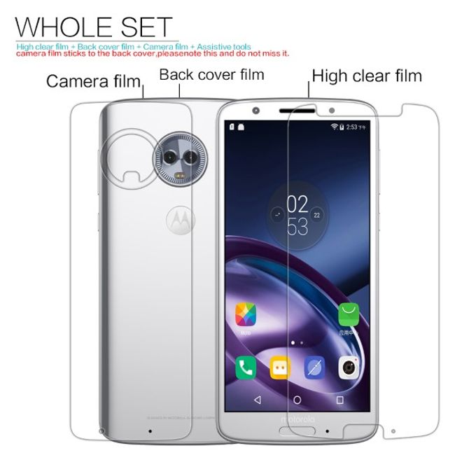 Nillkin - Motorola Moto G6 Schutzfolie - Super Clear Whole Set Series
