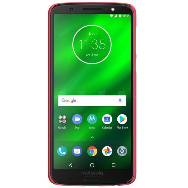 Nillkin - Motorola Moto G6 Plus Hülle - Plastik Case - Super Frosted Shield Series - rot