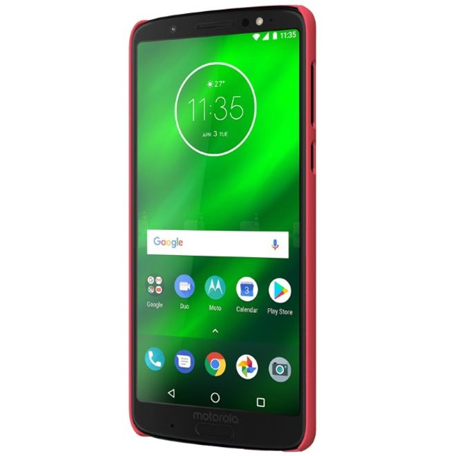 Nillkin - Motorola Moto G6 Plus Hülle - Plastik Case - Super Frosted Shield Series - rot
