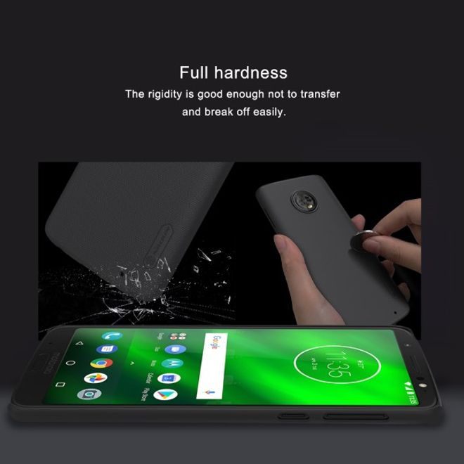 Nillkin - Motorola Moto G6 Plus Hülle - Plastik Case - Super Frosted Shield Series - rot