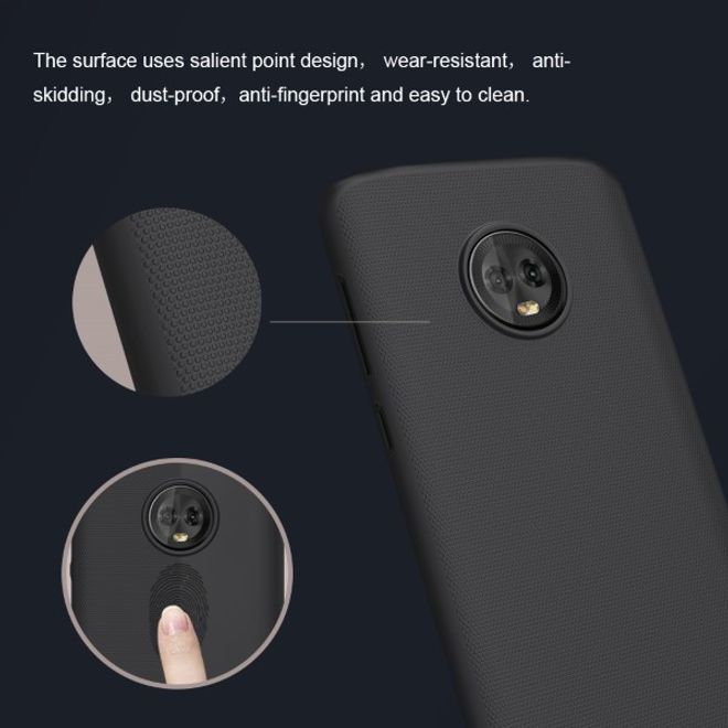 Nillkin - Motorola Moto G6 Plus Hülle - Plastik Case - Super Frosted Shield Series - rot