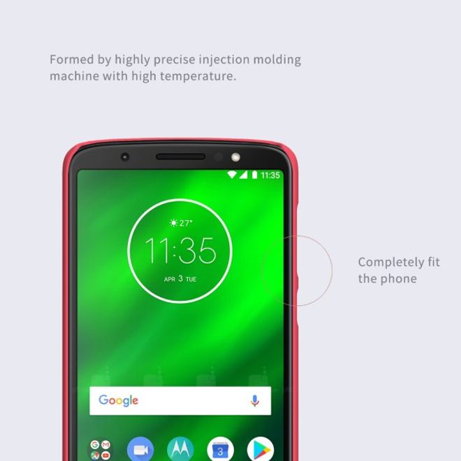 Nillkin - Motorola Moto G6 Plus Hülle - Plastik Case - Super Frosted Shield Series - rot