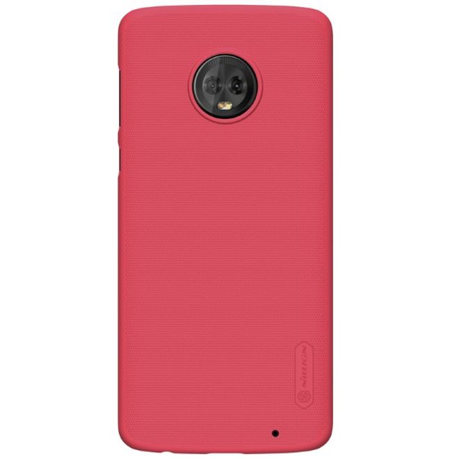 Nillkin - Motorola Moto G6 Plus Hülle - Plastik Case - Super Frosted Shield Series - rot