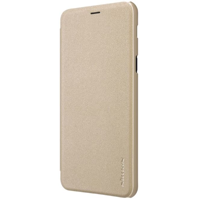 Nillkin - Samsung Galaxy A6 Plus (2018) Case - Leder Hülle - Sparkle Series - gold
