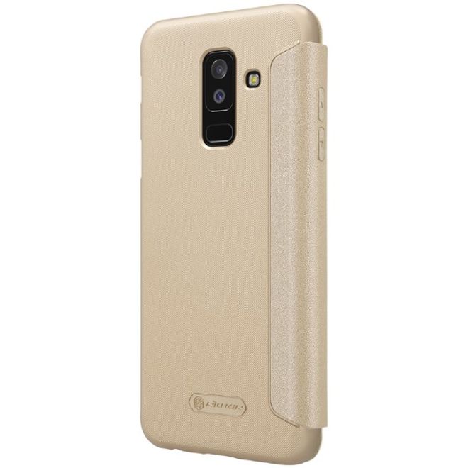 Nillkin - Samsung Galaxy A6 Plus (2018) Case - Leder Hülle - Sparkle Series - gold