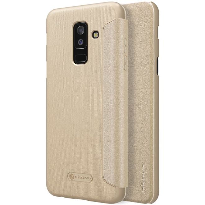 Nillkin - Samsung Galaxy A6 Plus (2018) Case - Leder Hülle - Sparkle Series - gold