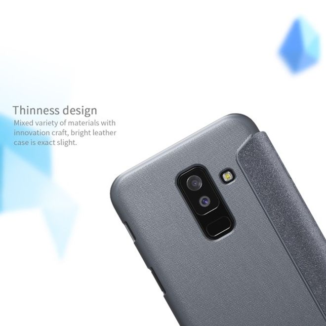 Nillkin - Samsung Galaxy A6 Plus (2018) Case - Leder Hülle - Sparkle Series - gold