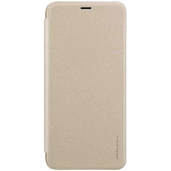 Nillkin - Samsung Galaxy A6 Plus (2018) Case - Leder Hülle - Sparkle Series - gold