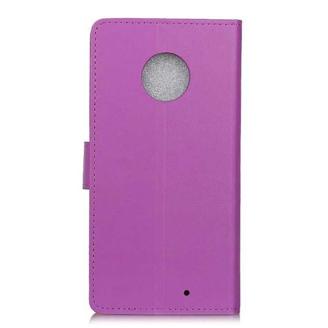 Motorola Moto G6 Plus Handy Hülle - Classic II Leder Bookcover Series - purpur