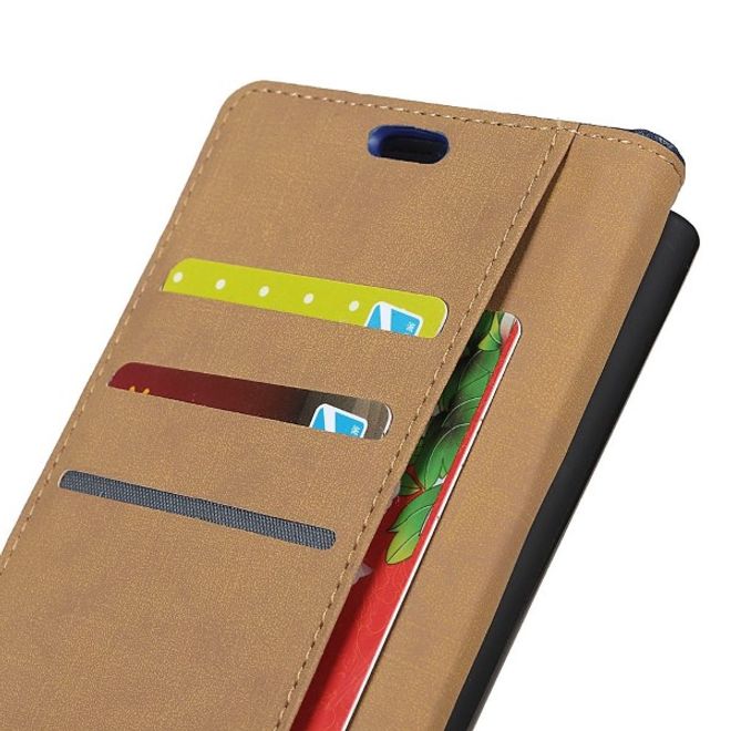 Motorola Moto G6 Plus Handy Hülle - Classic II Leder Bookcover Series - purpur