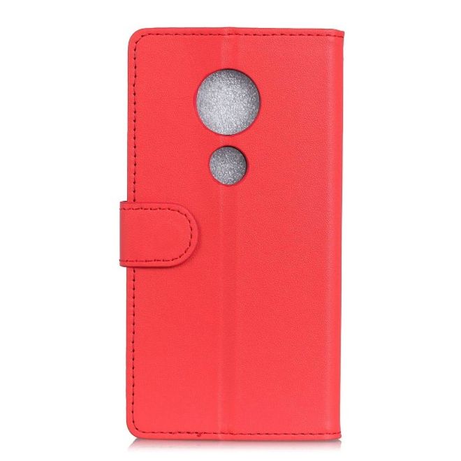 Motorola Moto G6 Play Handy Hülle - Classic III Leder Bookcover Series - rot
