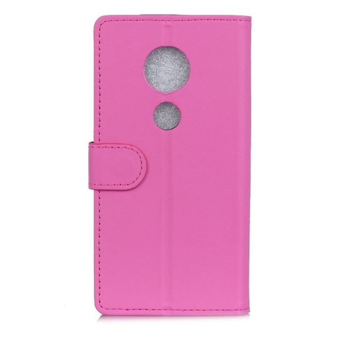 Motorola Moto G6 Play Handy Hülle - Classic III Leder Bookcover Series - rosa