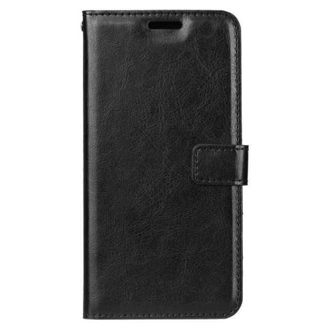 Motorola Moto G6 Play Handyhülle - Crazy Horse III Leder Series Case - schwarz