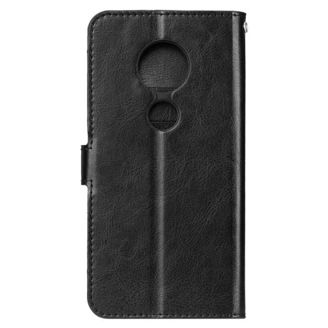 Motorola Moto G6 Play Handyhülle - Crazy Horse III Leder Series Case - schwarz