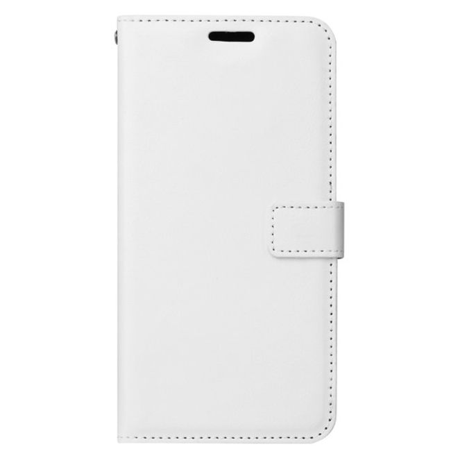 Motorola Moto G6 Play Handyhülle - Crazy Horse III Leder Series Case - weiss