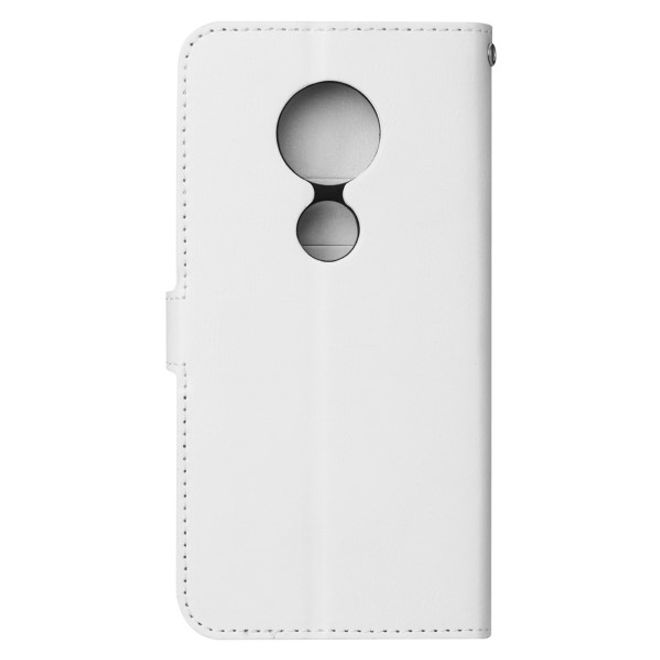 Motorola Moto G6 Play Handyhülle - Crazy Horse III Leder Series Case - weiss