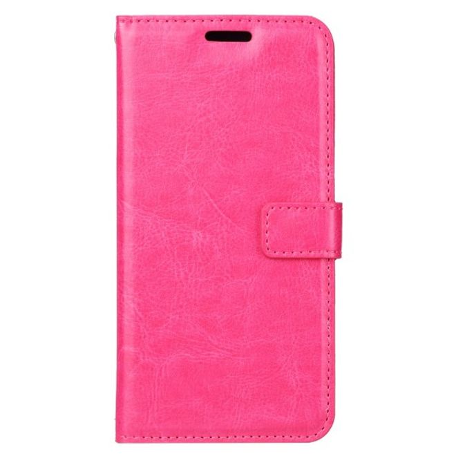 Motorola Moto G6 Play Handyhülle - Crazy Horse III Leder Series Case - rosa