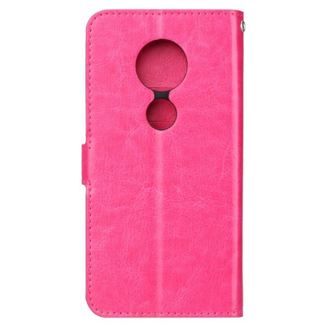 Motorola Moto G6 Play Handyhülle - Crazy Horse III Leder Series Case - rosa