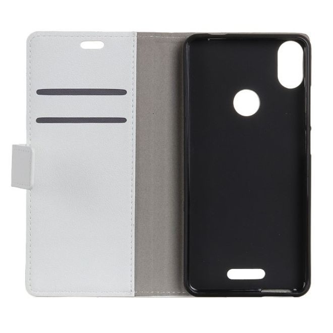 Wiko View Max Handy Hülle - Classic III Leder Bookcover Series - weiss