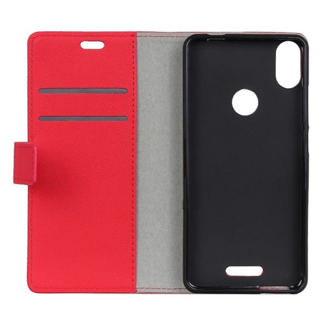 Wiko View Max Handy Hülle - Classic III Leder Bookcover Series - rot