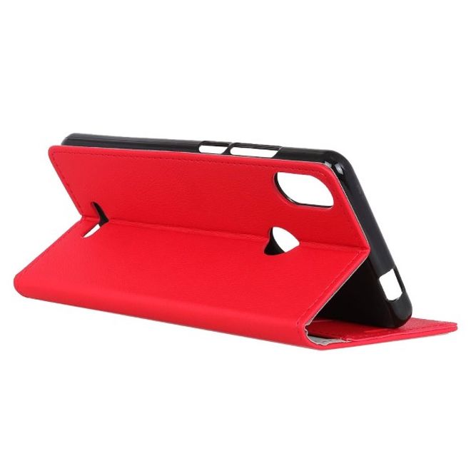 Wiko View Max Handy Hülle - Classic III Leder Bookcover Series - rot