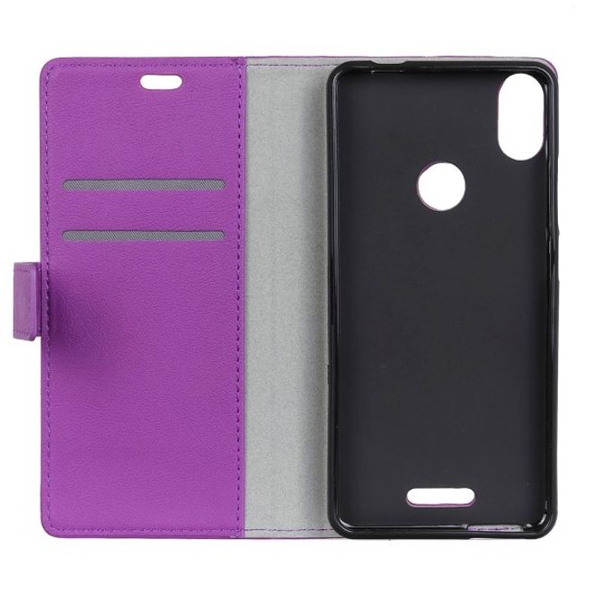 Wiko View Max Handy Hülle - Classic III Leder Bookcover Series - purpur