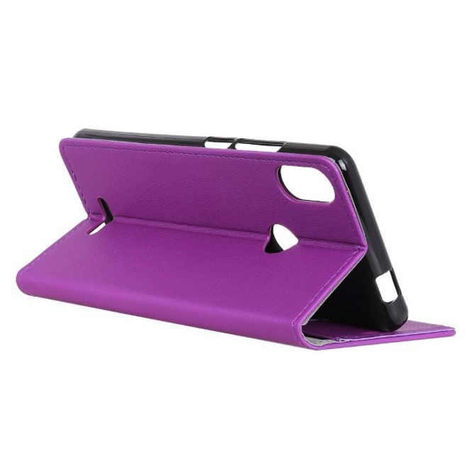 Wiko View Max Handy Hülle - Classic III Leder Bookcover Series - purpur