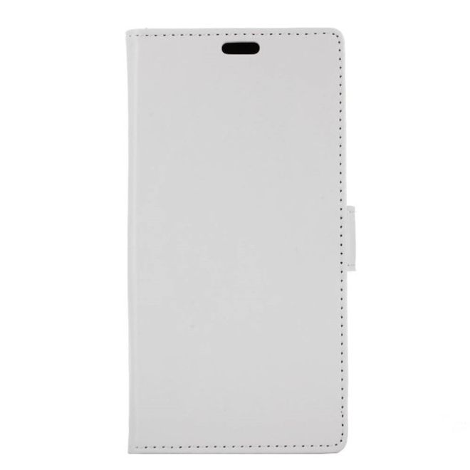 Wiko Harry Handyhülle - Crazy Horse II Leder Series Case - weiss