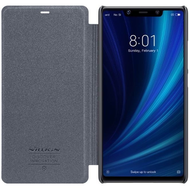 Nillkin - Xiaomi Mi 8 SE Case - Leder Hülle - Sparkle Series - grau